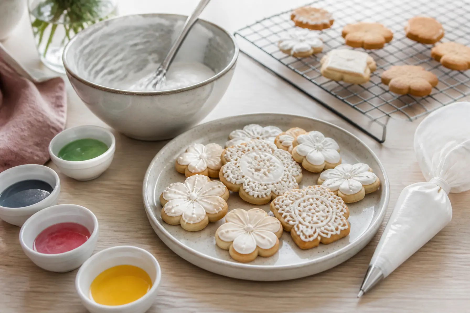 Royal icing til elegant kagepynt