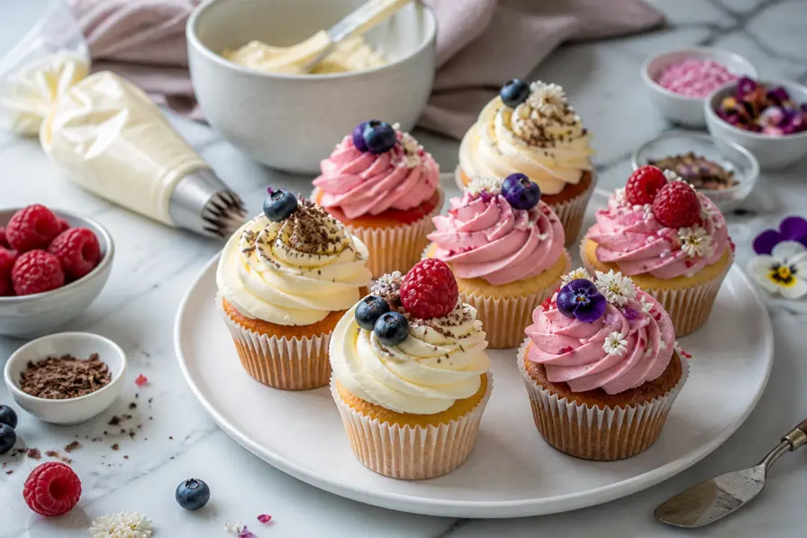Sådan pynter du cupcakes som en professionel