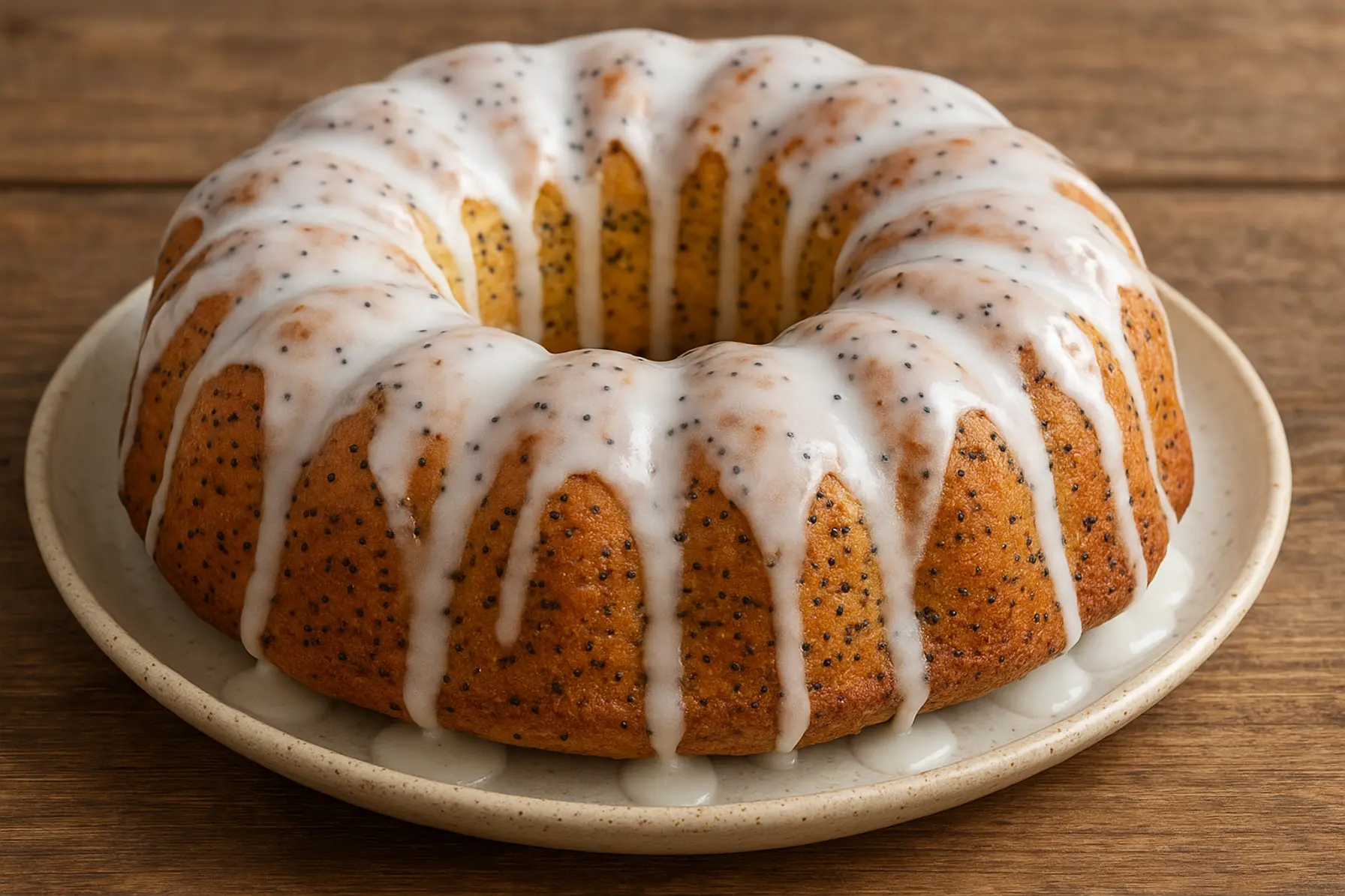 Appelsinkrans med valmuefrø