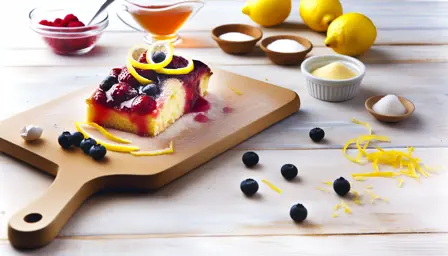 Bærlyst med frisk citronzest