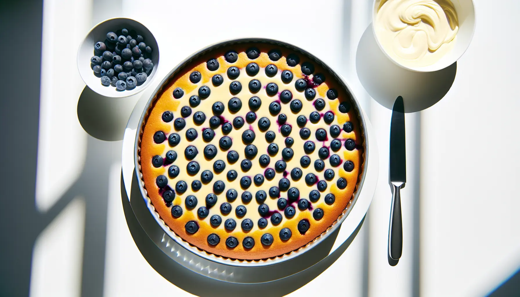 Blåbærmønster med vaniljebund