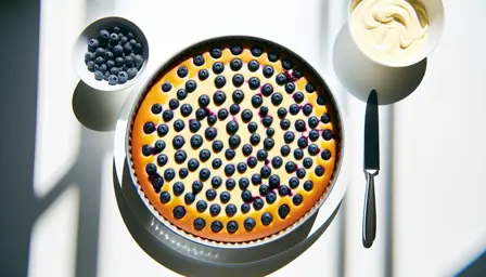 Blåbærmønster med vaniljebund