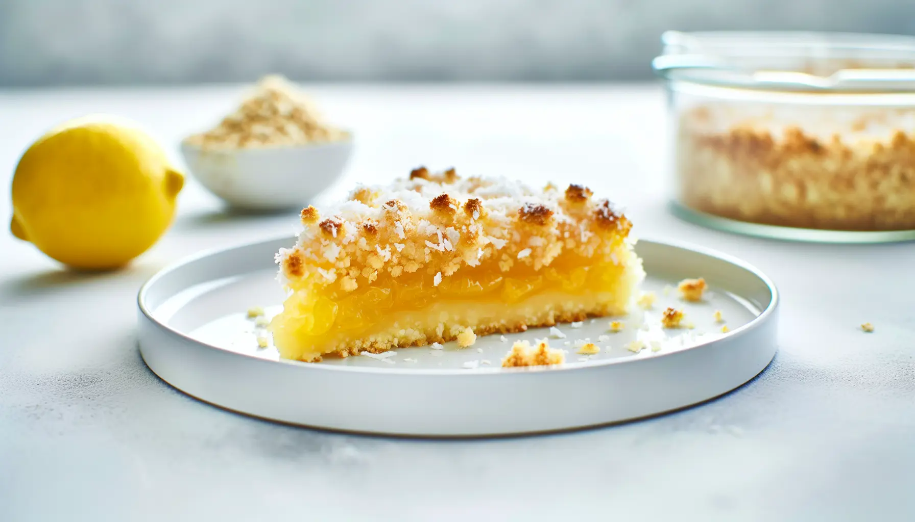 Blød citronmarmelade med kokoscrumble