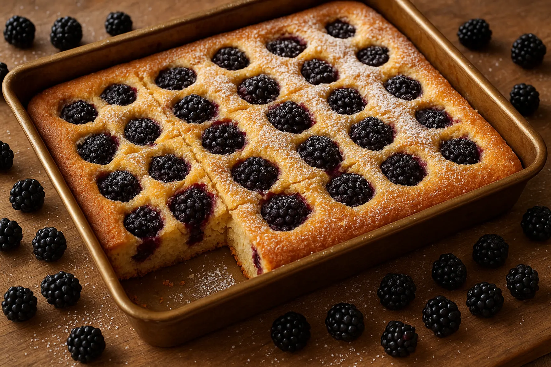 Brombærlangpande med vanilje