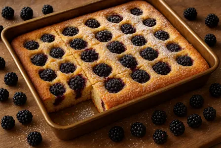 Brombærlangpande med vanilje