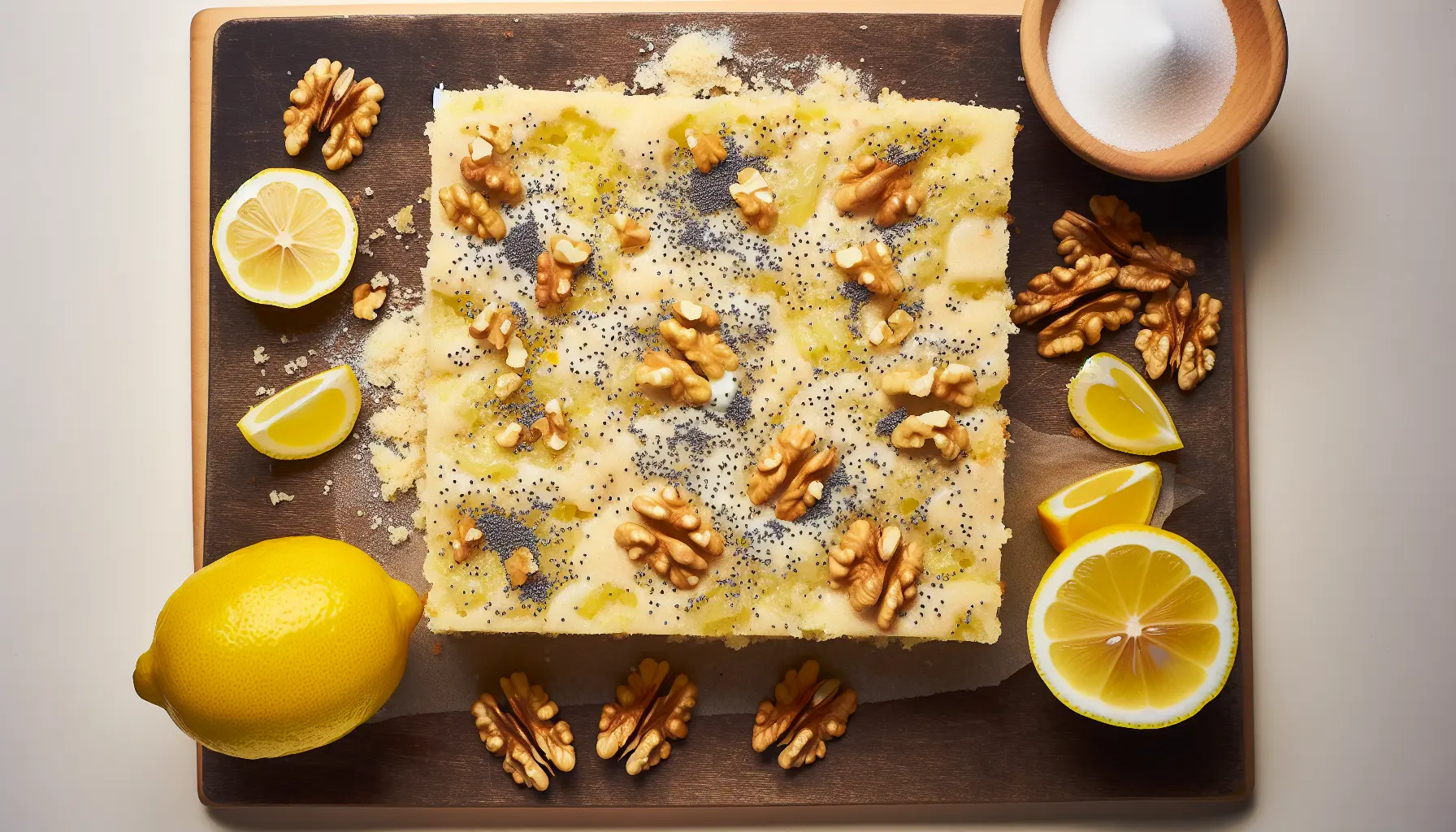 Citronknas med valnødder og birkes