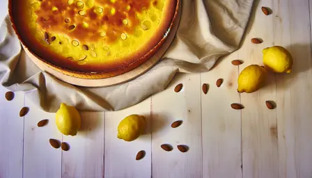 Citronmazarin med mandelbund