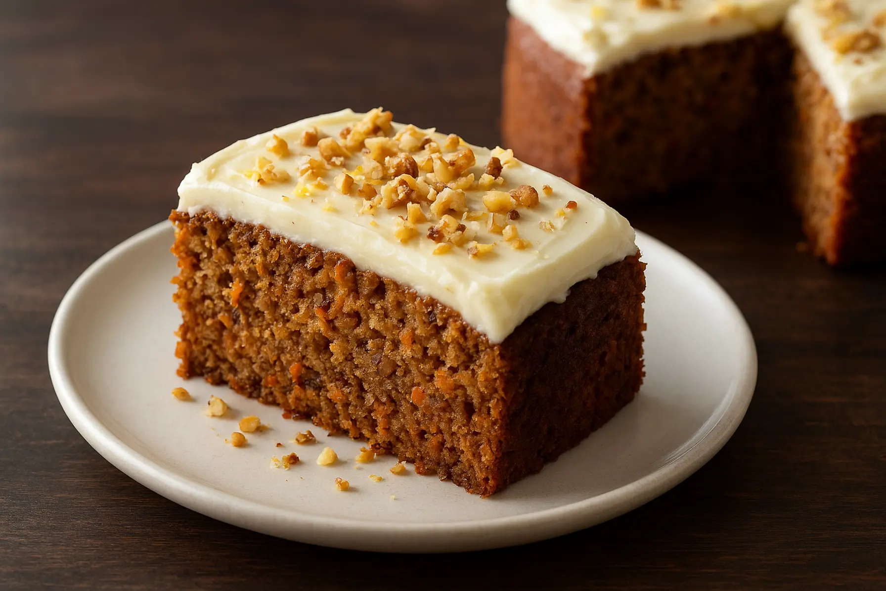 Gulerodskage med flødeostglasur