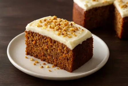 Gulerodskage med flødeostglasur