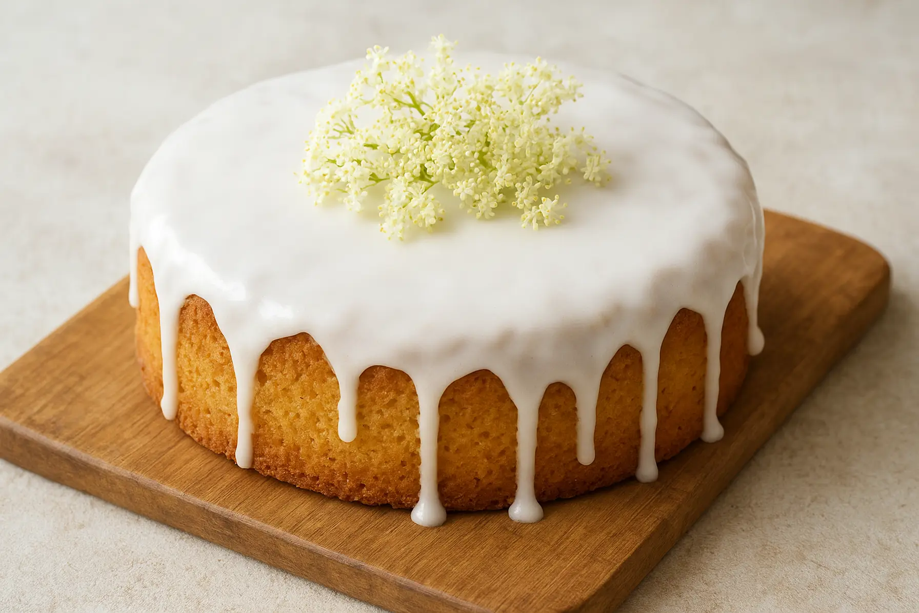 Hurtig hyldeblomstkage