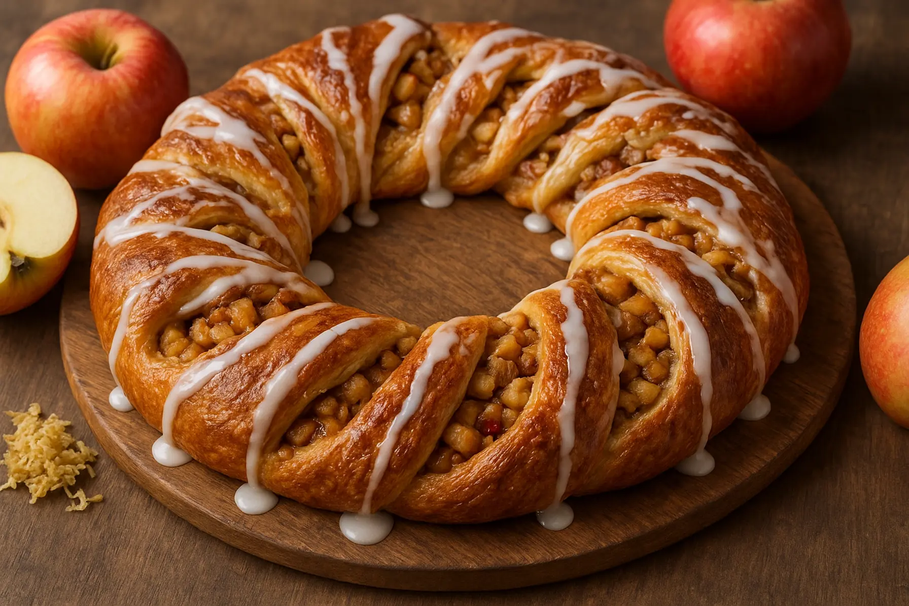 Ingefær-æblekringle