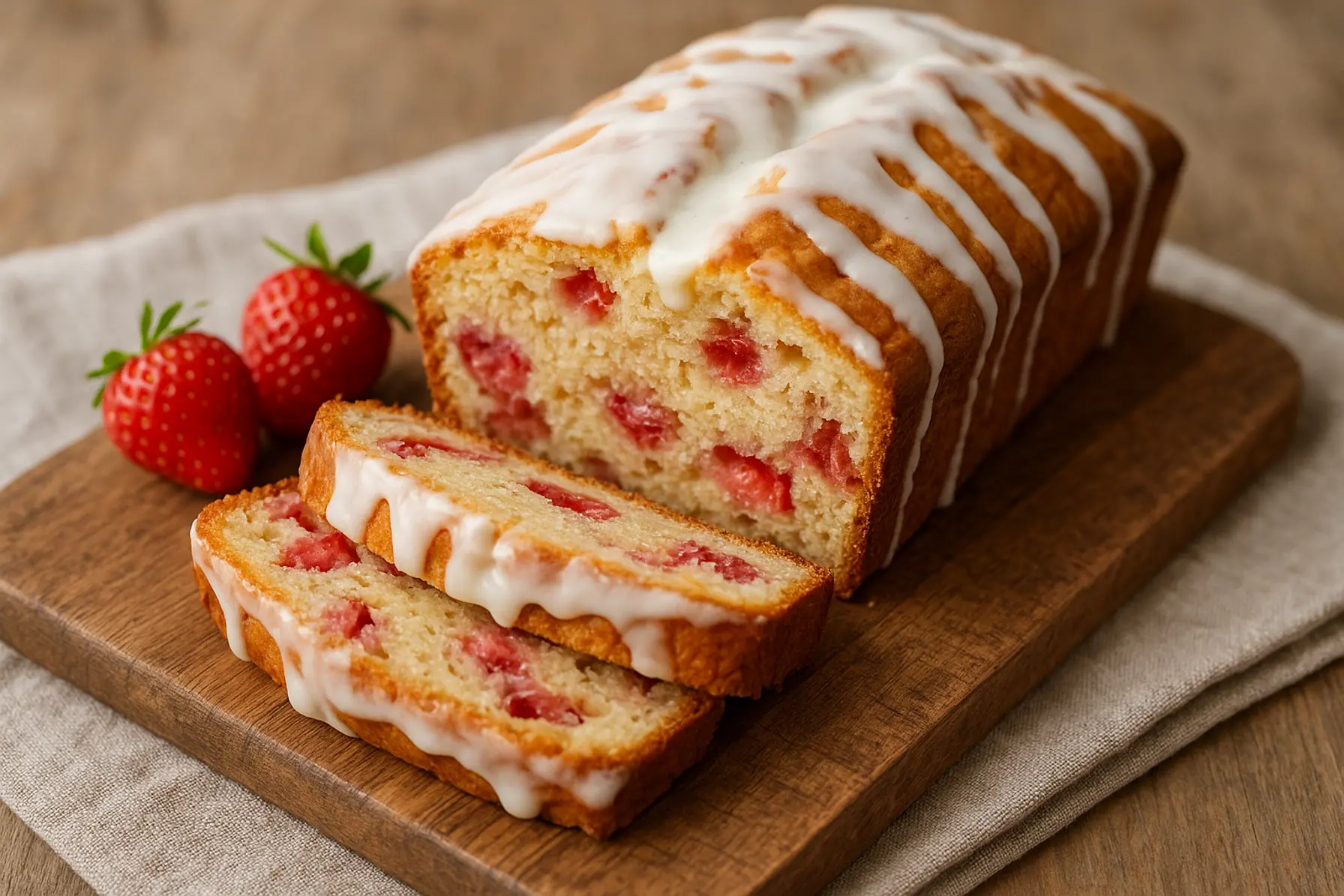 Saftig kærnemælksform med jordbær