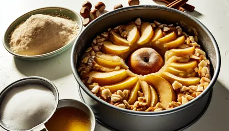 Kanelbagt æble med nøddebund