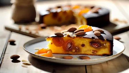 Karryfondant med abrikos og mandler