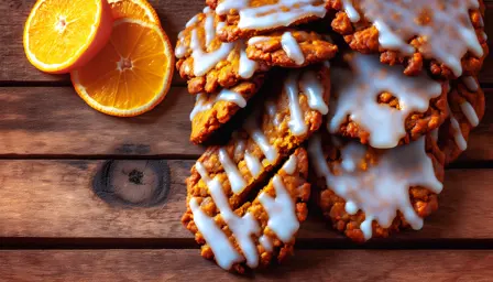 Krydret ingefærsnitter med appelsinglasur