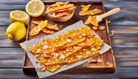 Mandelbrud med citron og rørsukker