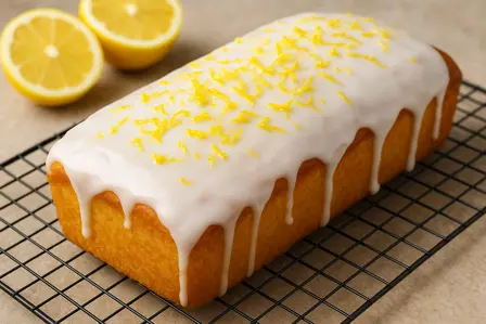 Saftig citronmåne med citronglasur