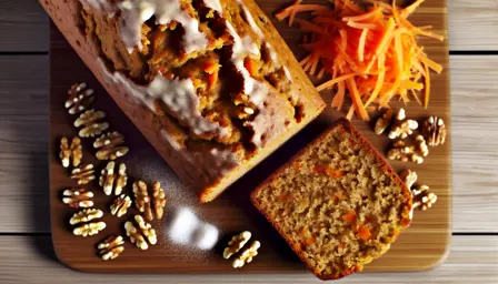 Saftig gulerodsbrød med valnødder