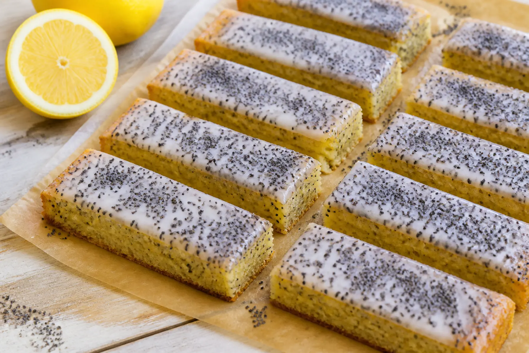 Sprøde citronsnitter med birkes