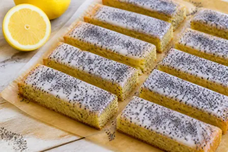 Sprøde citronsnitter med birkes