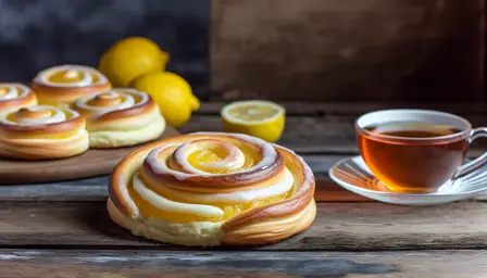 Vaniljesnurrer med citronfyld